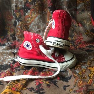 Red Infant Chuck Taylor’s